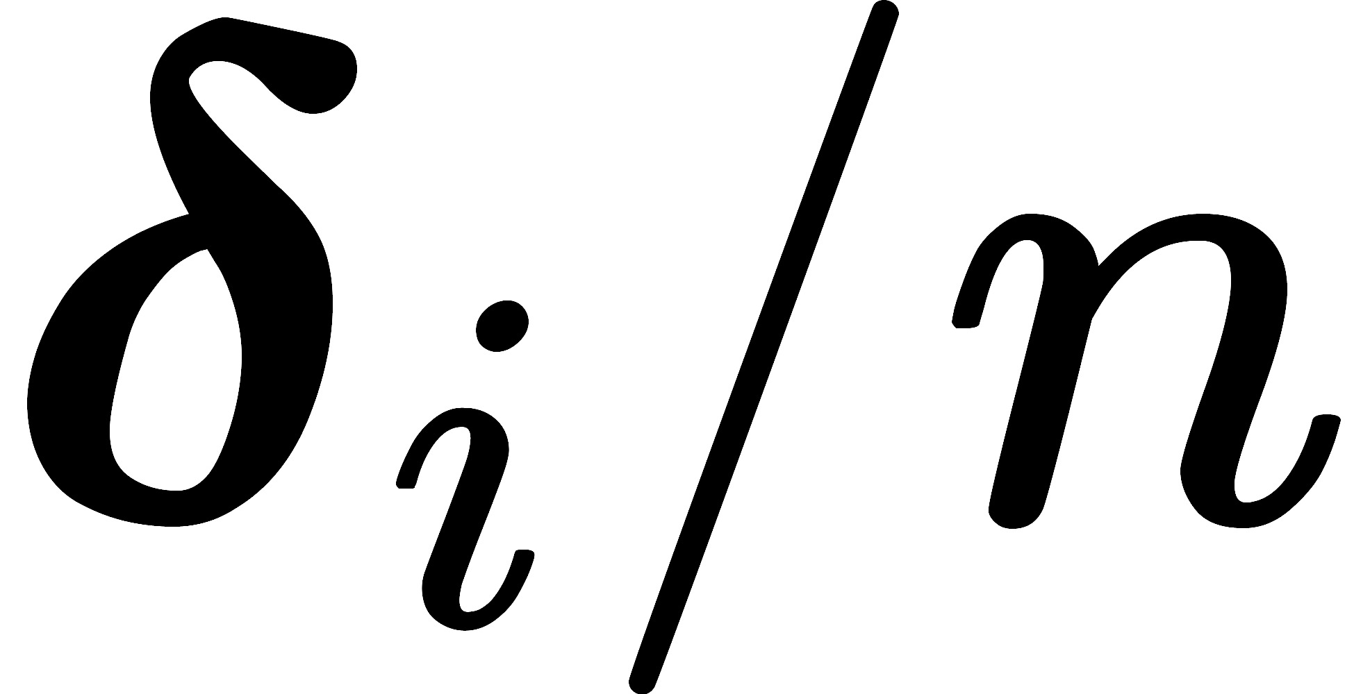 boldsymbol{delta}_i / n