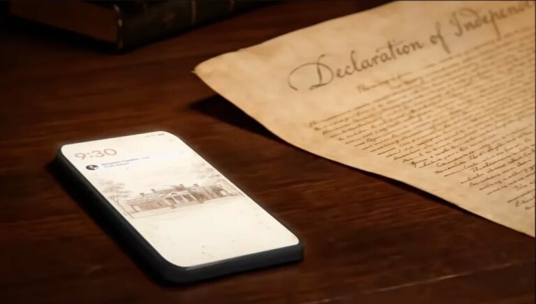 В новом рекламном ролике Google представлена интерпретация Декларации независимости, написанная с помощью искусственного интеллекта.