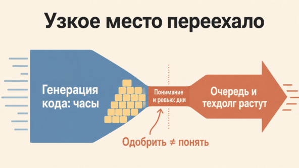 Новое узкое место: генерация быстрее понимания