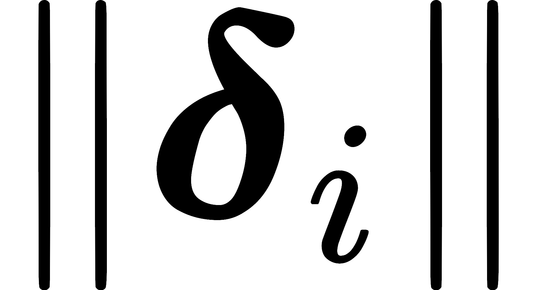 |boldsymbol{delta}_i|