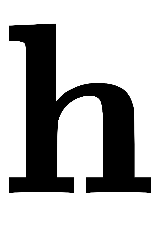 mathbf{h}