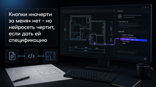 Нейросеть для чертёжа в автокаде