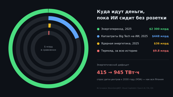 Зачем мы строим сверхинтеллект, пока электросеть держится на честном слове?