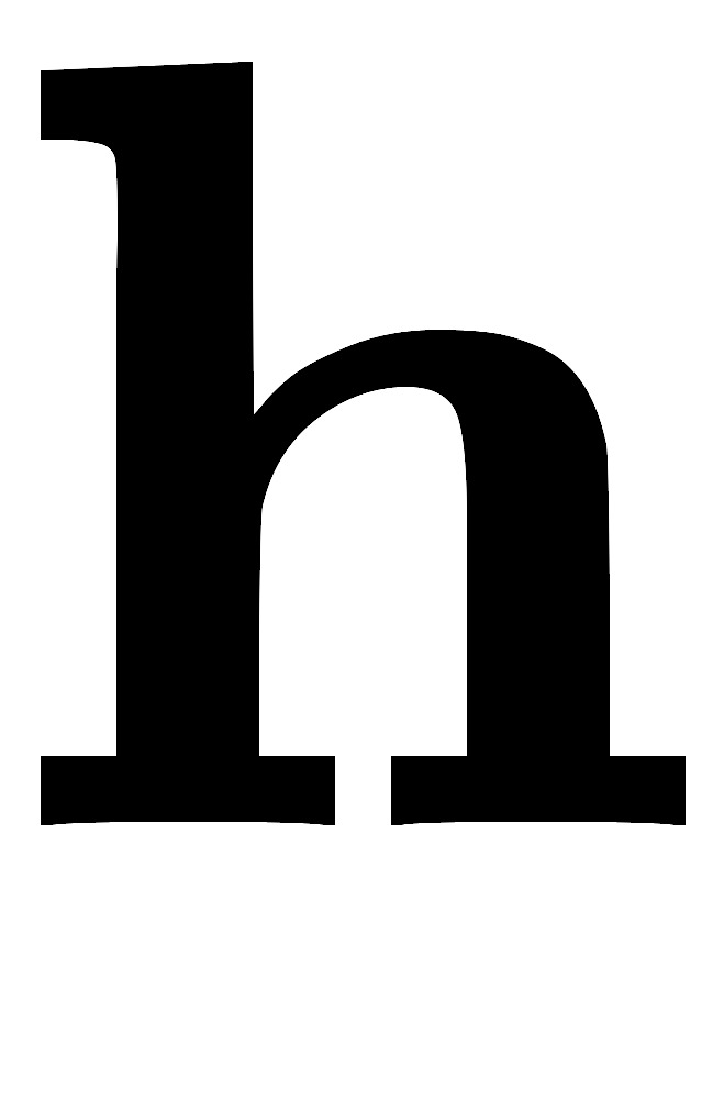 mathbf{h} 