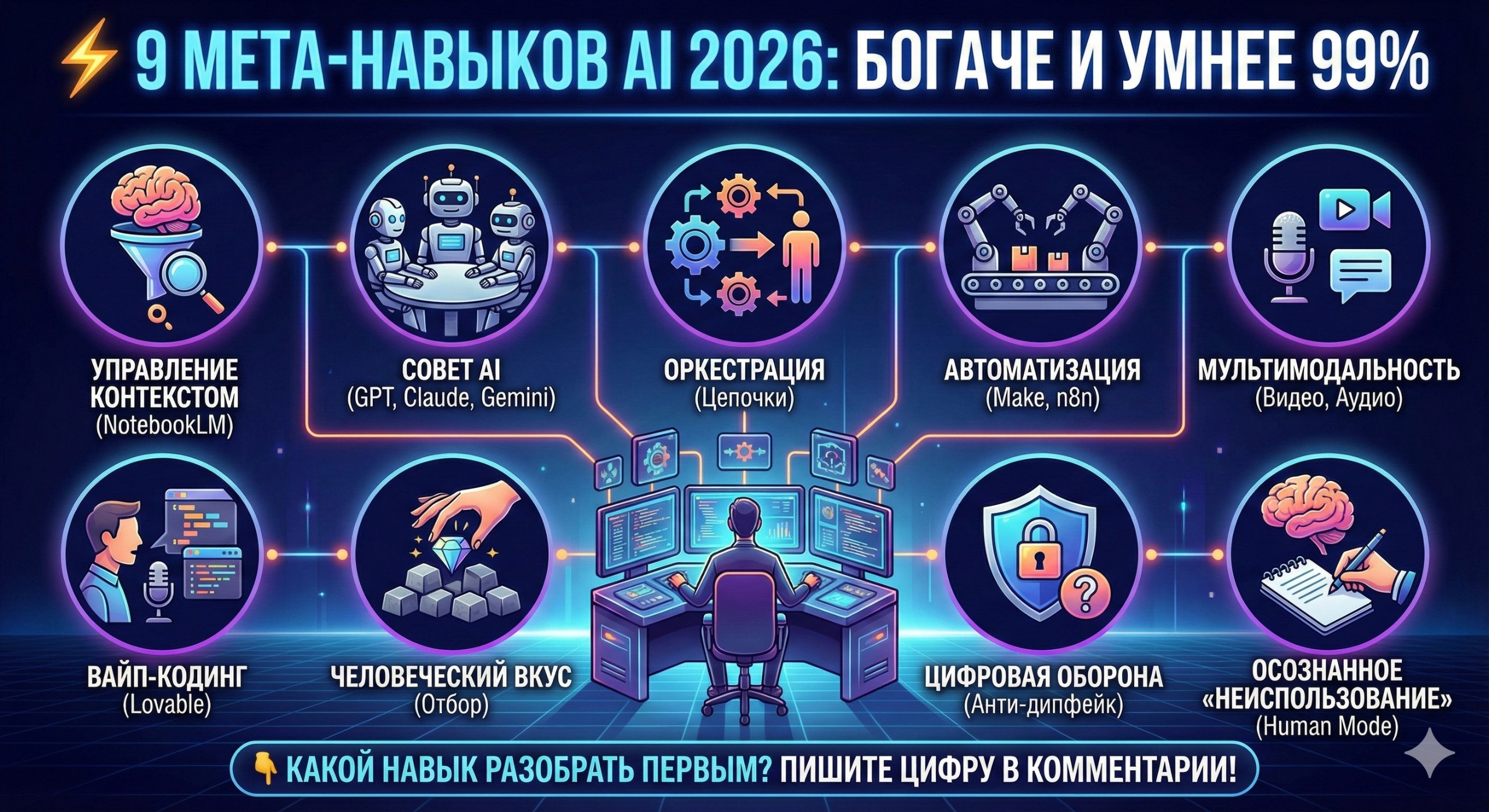 9 навыков, которые сделают вас богаче и умнее 99%…