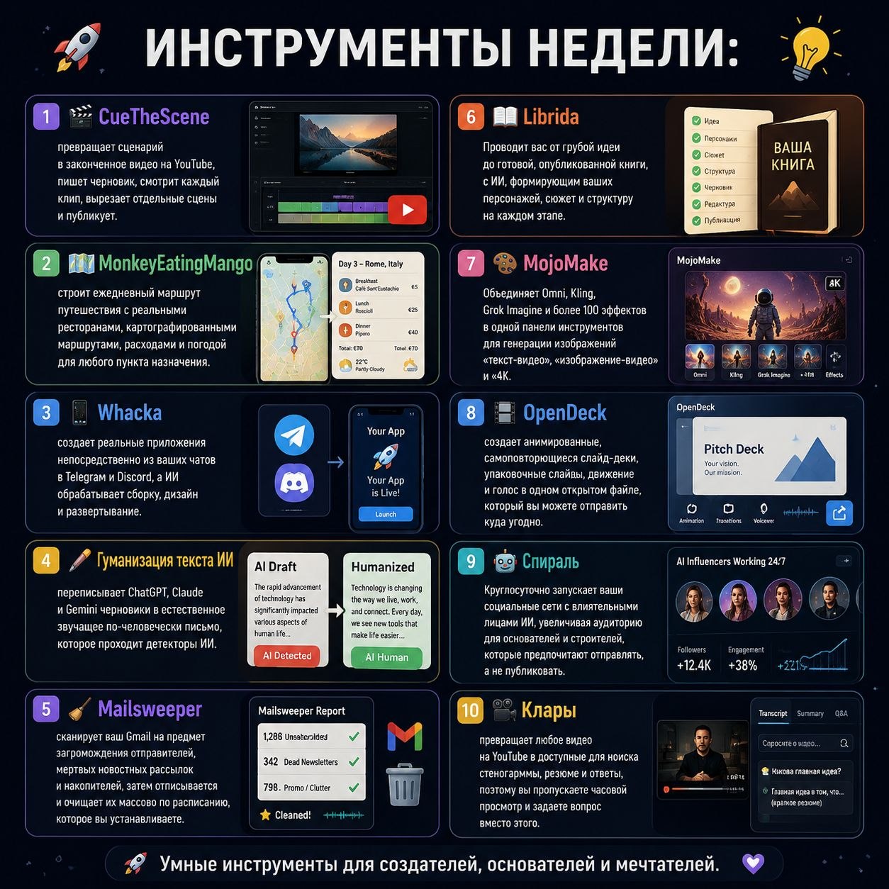 Инструменты недели
