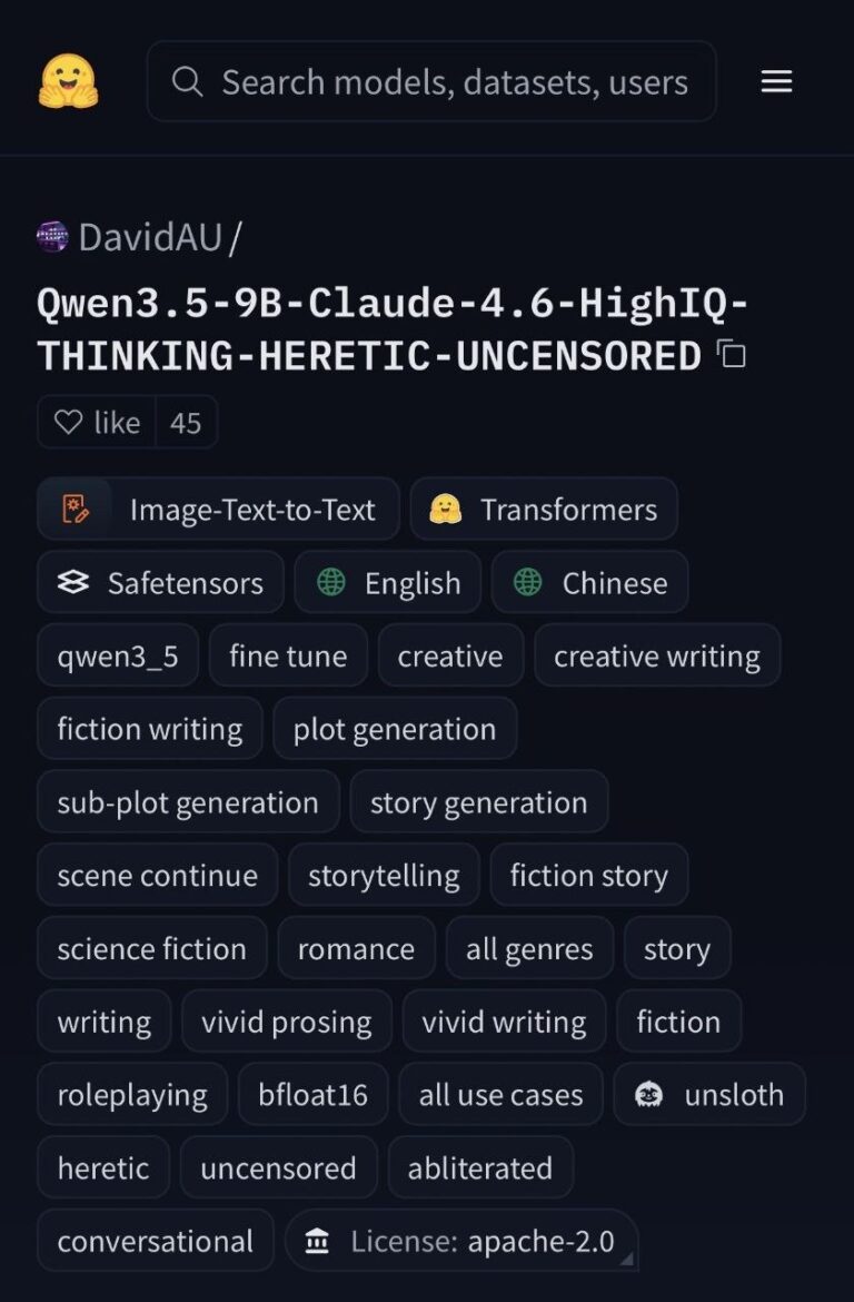🔥 Вышел «народный Opus 4.6» — энтузиасты с Hugging Face…