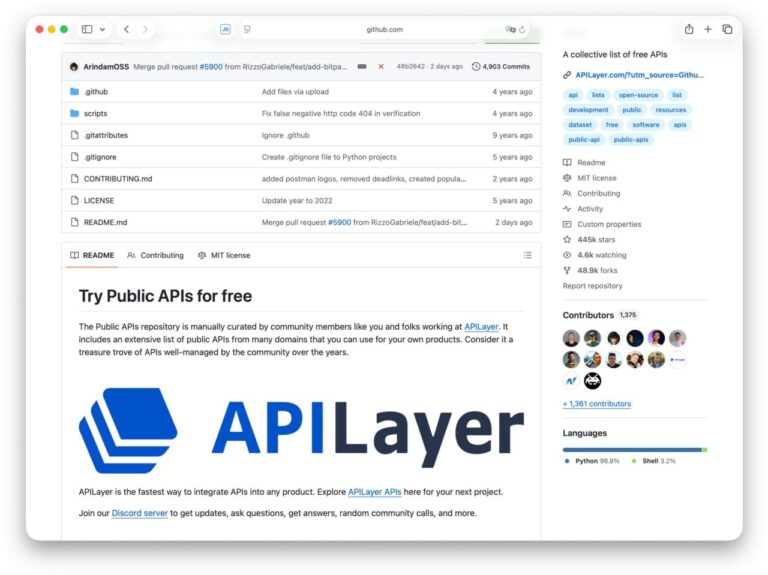 Полезное для разработчиков — на GitHub собрали огромный каталог бесплатных…