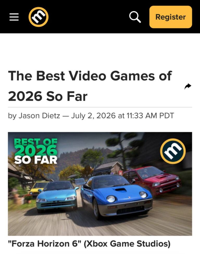 Metacritic назвал 10 лучших игр первой половины 2026 года —…