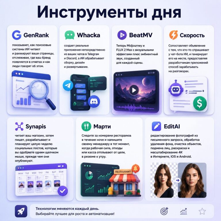 Инструменты дня GenRank показывает, как поисковые системы ИИ читают и…