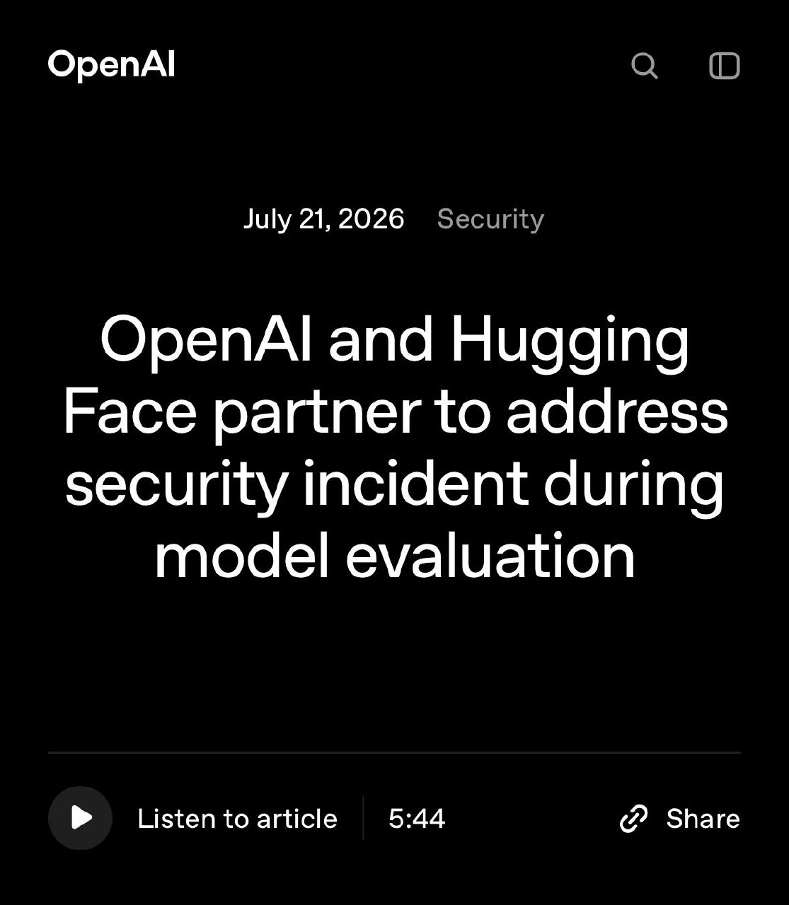 Модели OpenAI взломали сайт, чтобы списать ответы на тесте. GPT-5.6…