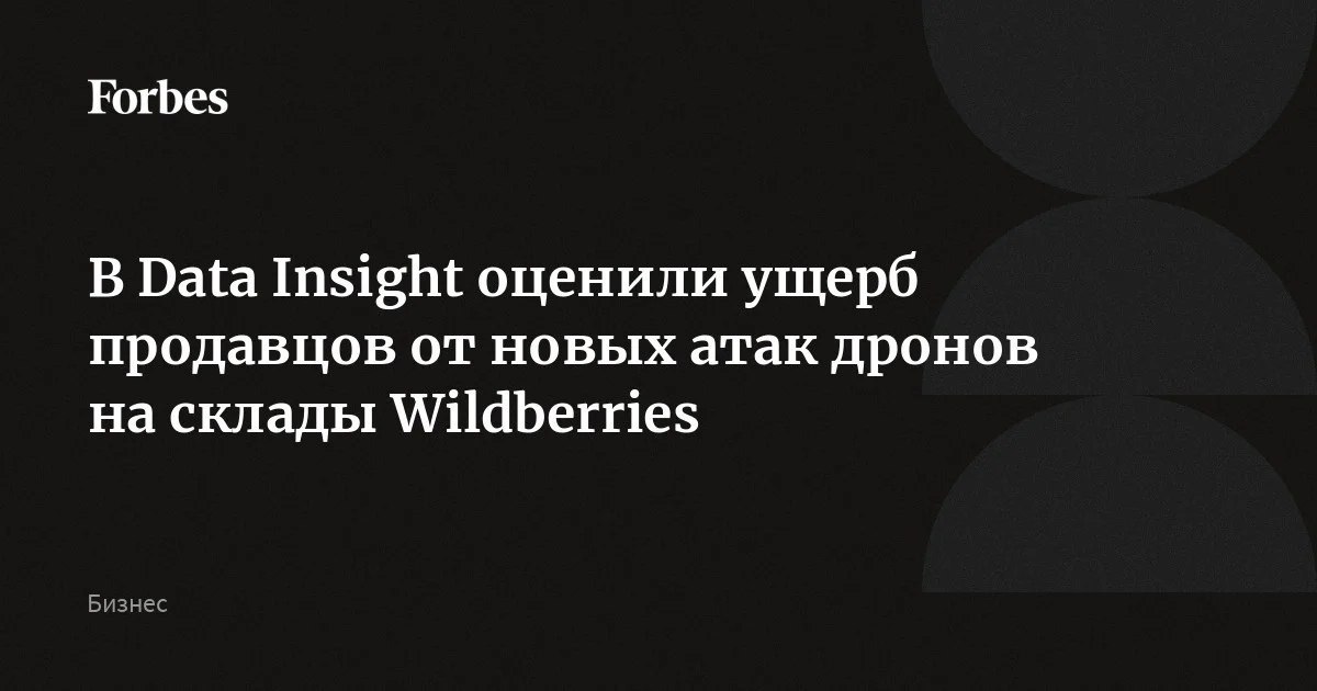 100-120 млрд руб. может достичь ущерб селлеров от атак на…