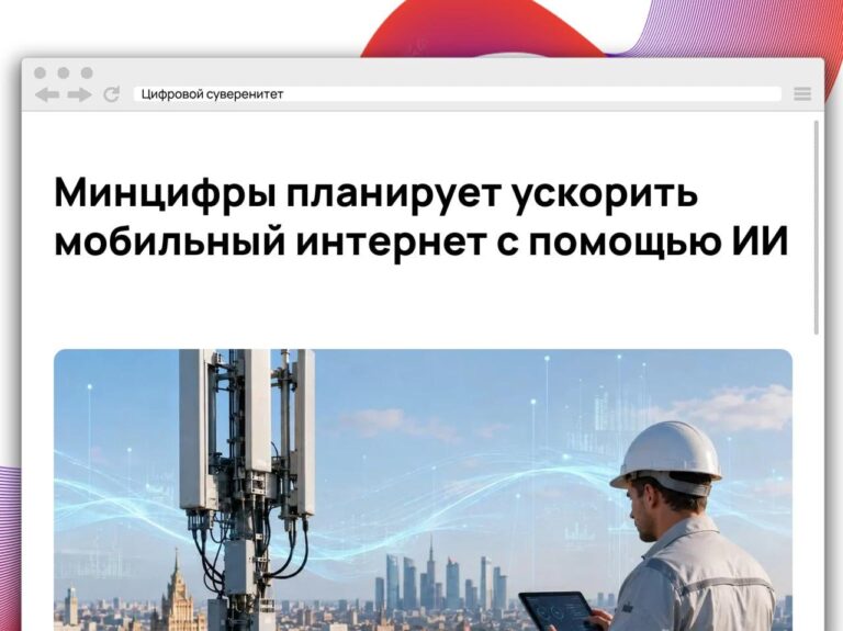 Минцифры намерено масштабно внедрить технологии искусственного интеллекта в телеком-отрасль в…