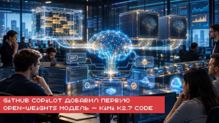 👁️ GitHub объявил о добавлении Kimi K2.7 Code от Moonshot…