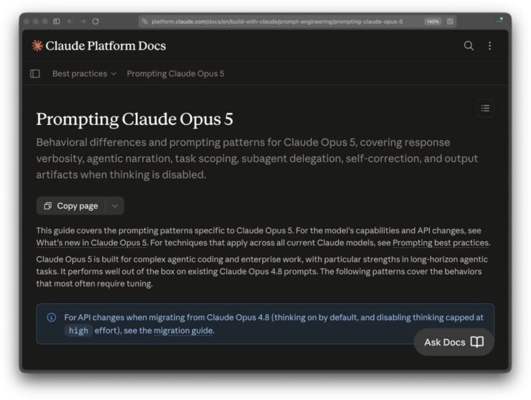 Вышел гайд по промтингу Opus 5 от Anthropic: эту модель…