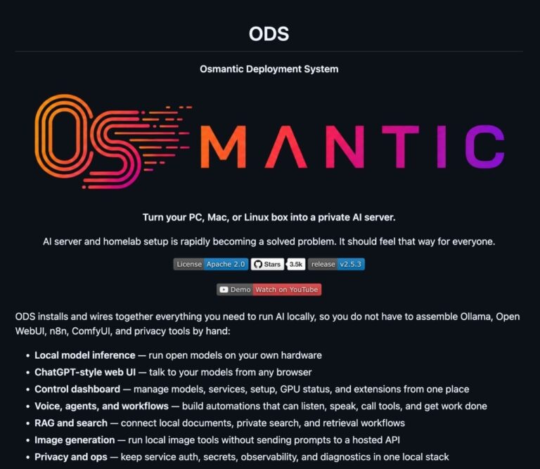 ТВОЙ КОМП ТЕПЕРЬ СЕРВЕР Osmantic выкатили ODS — сервис, который…