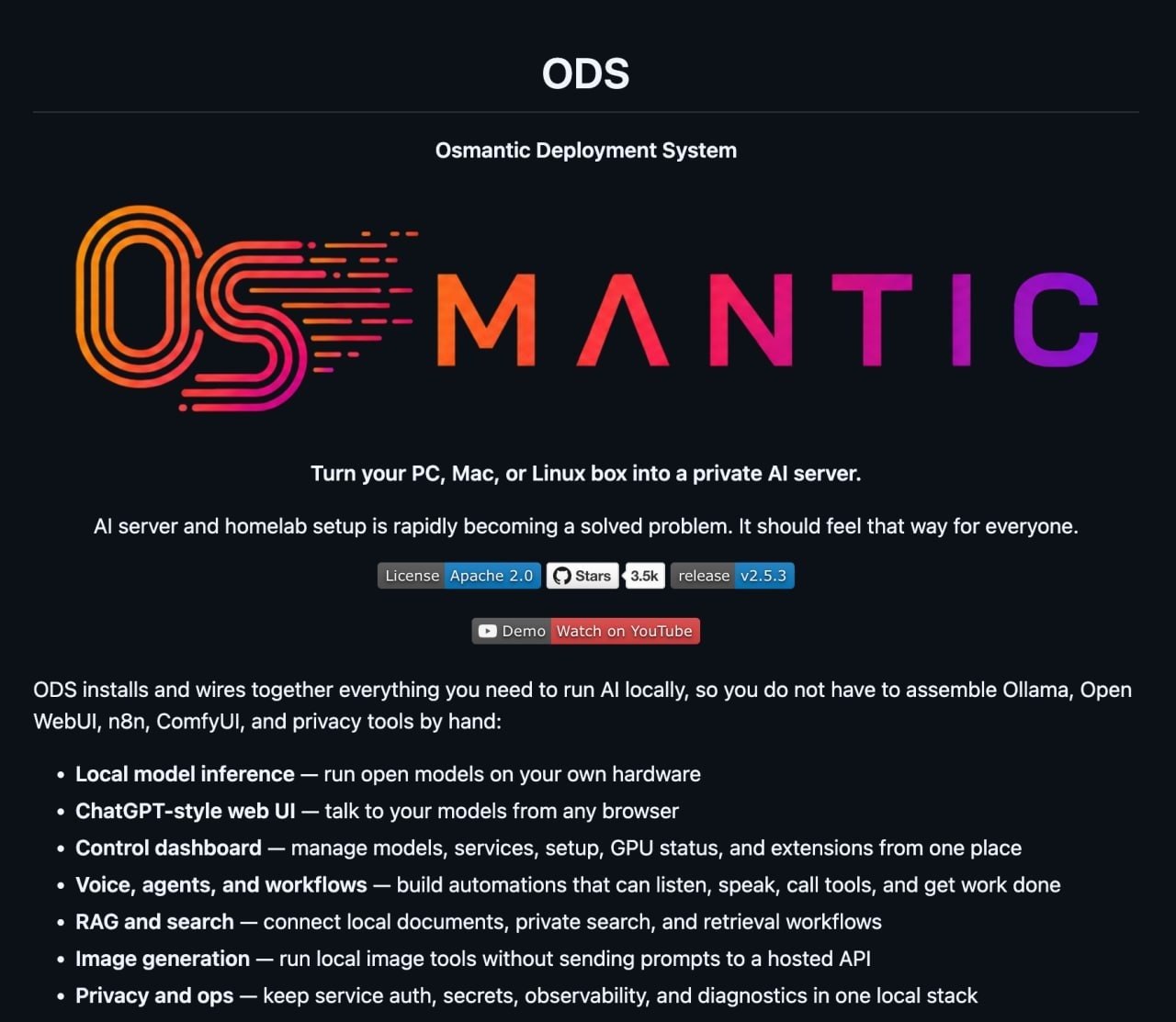 ТВОЙ КОМП ТЕПЕРЬ СЕРВЕР Osmantic выкатили ODS — сервис, который…