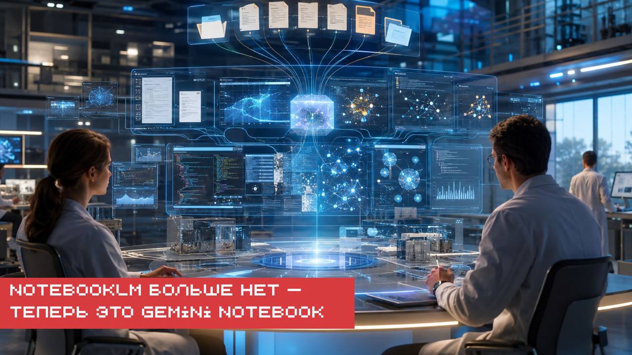 Google переименовал NotebookLM в Gemini Notebook и заодно подтянул…