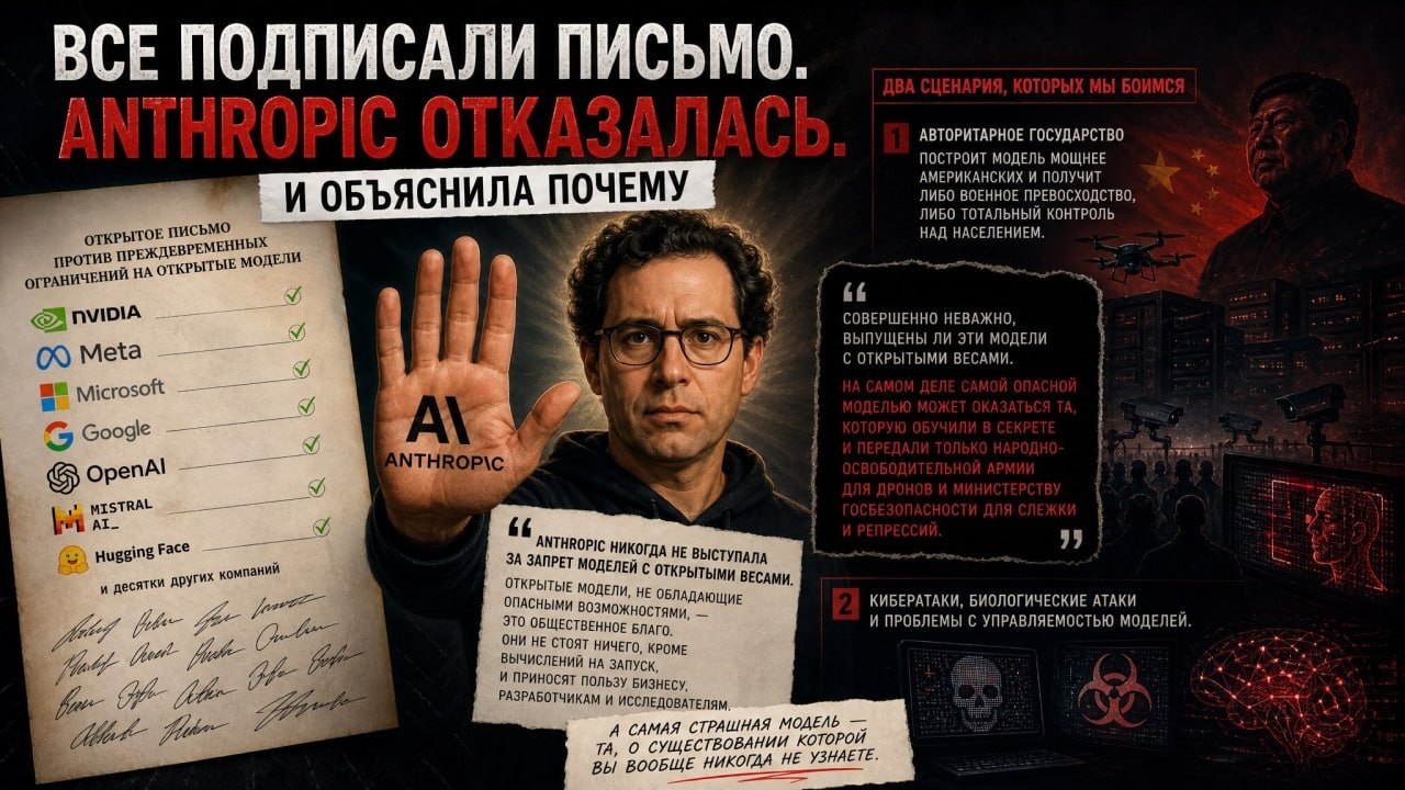 Все подписали мирное соглашение по ИИ. Anthropic — отказалась. И…