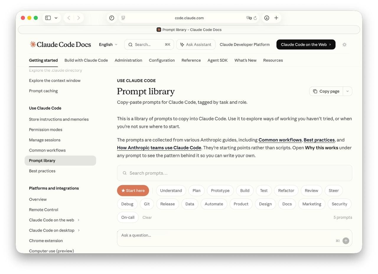 Anthropic выпустили официальную библиотеку промтов для Claude — выбираете задачу,…