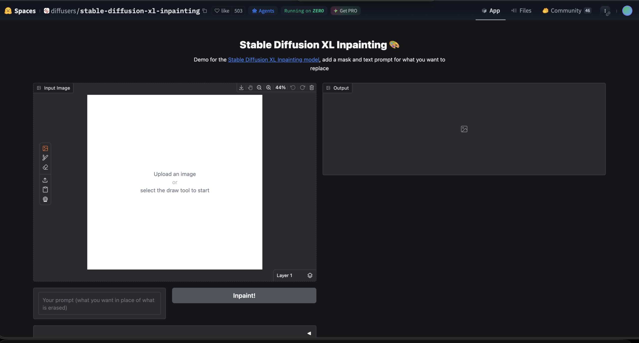 Stable Diffusion XL Inpainting