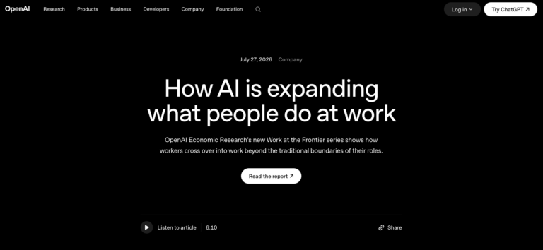 Как ИИ расширяет возможности людей в работе | OpenAI