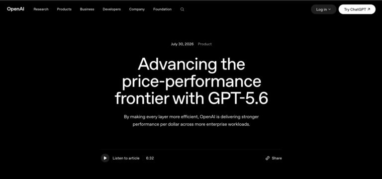 Расширение границ соотношения цены и производительности с помощью GPT-5.6 | OpenAI