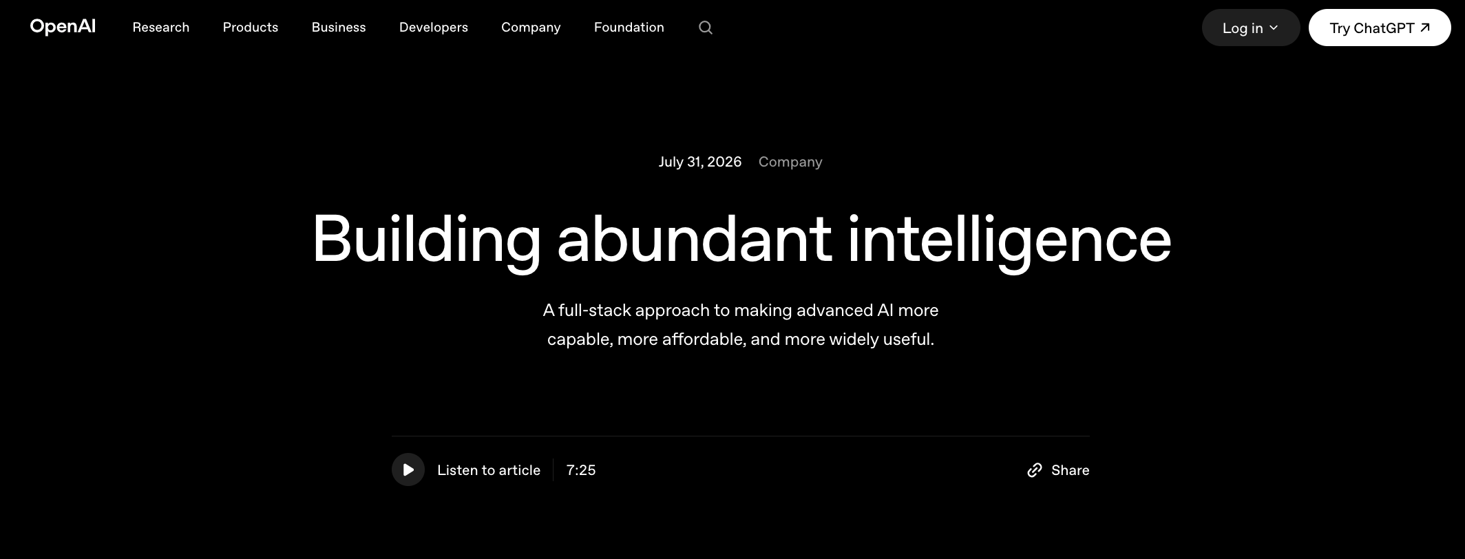 Создание интеллектуального потенциала | OpenAI