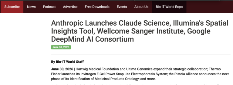 Компания Anthropic запускает инструмент пространственного анализа от Claude Science, Института Wellcome Sanger и консорциума Google DeepMind AI.