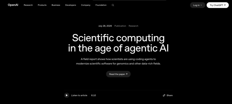 Научные вычисления в эпоху агентного ИИ | OpenAI