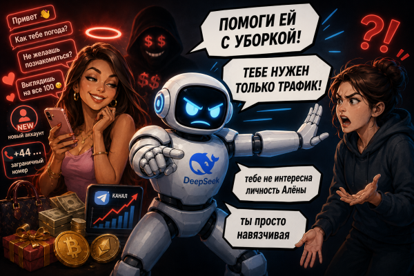 «Предложи ей помощь с уборкой!»: Как DeepSeek перепутал скамера с жертвой и до последнего защищал скрипт