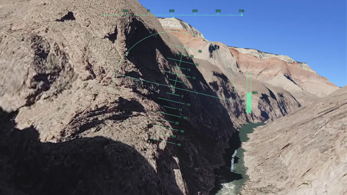 Время летать: Google Earth открывает свой секретный авиасимулятор для всех пользователей. 3 Вид на Гранд-Каньон с Google Earth.