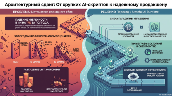 Архитектурный сдвиг в AI-инфраструктуре: почему усложнения LLM недостаточно для надежного продакшена 2 Архитектурный сдвиг в AI-инфраструктуре: почему усложнения LLM недостаточно для надежного продакшена