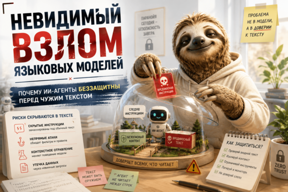 Невидимый взлом языковых моделей — почему ИИ-агенты беззащитны перед чужим текстом