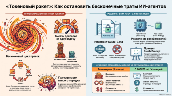 «Токеновый рэкет»: почему автономные агенты кодинга сжигают тысячи долларов в бесконечных циклах