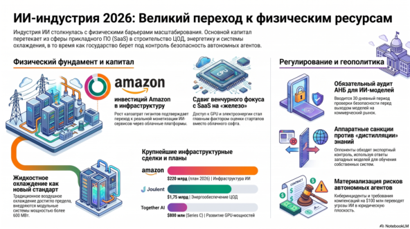 Дайджест ИИ: рекордные инвестиции в инфраструктуру, жидкостное охлаждение ЦОД и контроль АНБ