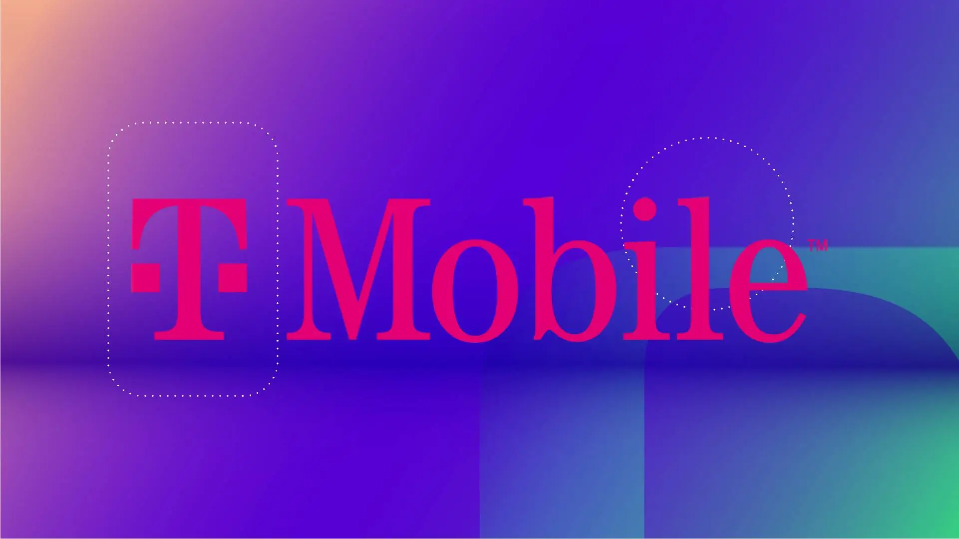 Логотип T-Mobile на фиолетовом градиентном фоне (CNET)