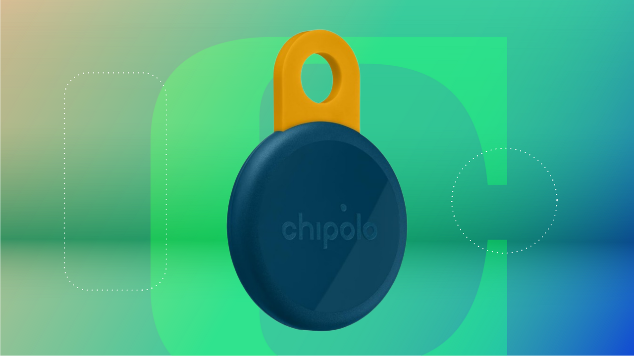 Будьте в курсе событий с трекером Chipolo Loop Tracker по самой выгодной цене! 3 Трекер петель Chipolo на зеленом фоне