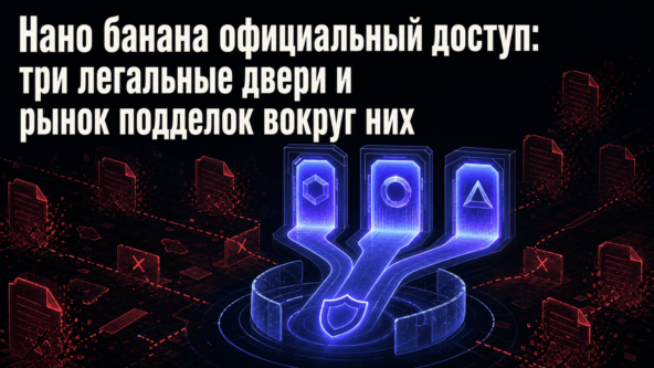 Нано банана официальный доступ: три легальные двери и рынок подделок вокруг них