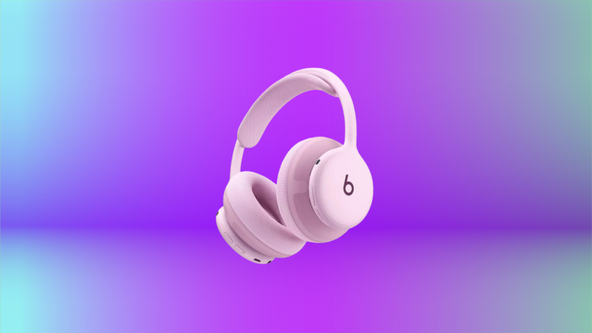 На фото представлены новые наушники Beats 360, о которых ходят слухи, в розовом цвете.