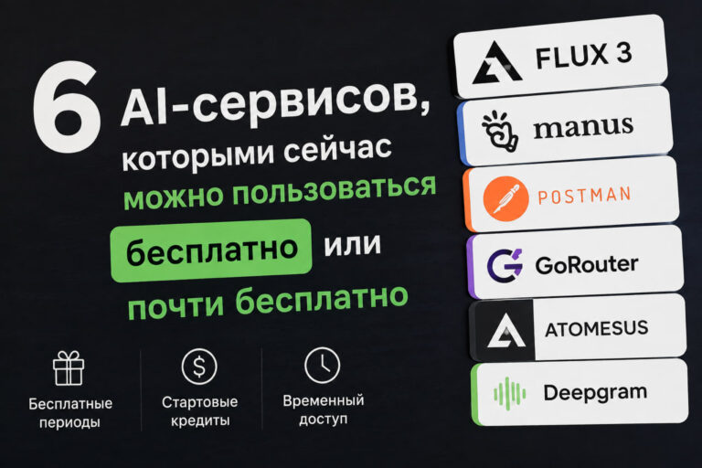 6 AI-сервисов, которыми сейчас можно пользоваться бесплатно или почти бесплатно