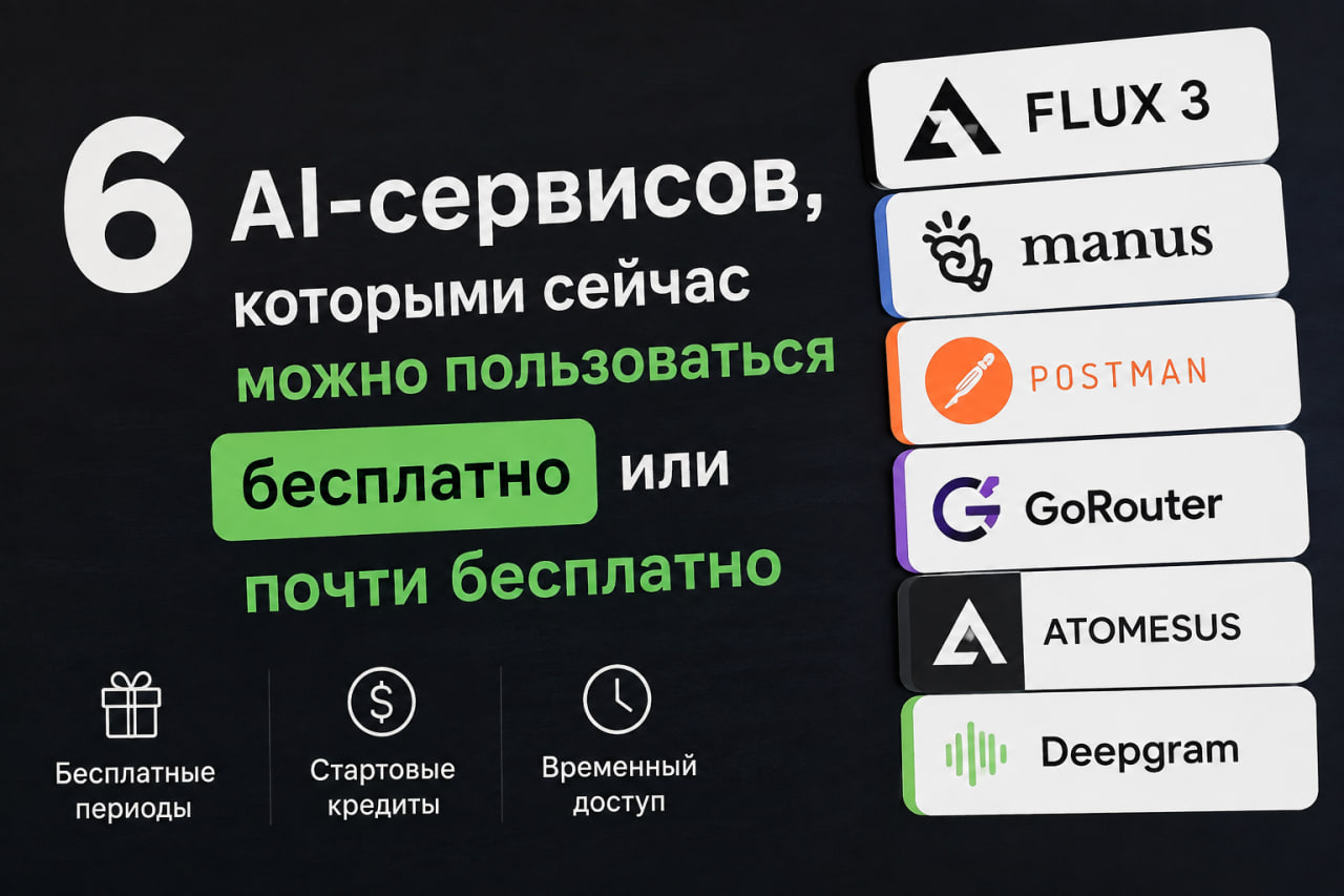 6 AI-сервисов, которыми сейчас можно пользоваться бесплатно или почти бесплатно