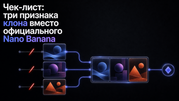 Нано банана официальный доступ: три легальные двери и рынок подделок вокруг них 3 Нано банана официальный доступ: три легальные двери и рынок подделок вокруг них