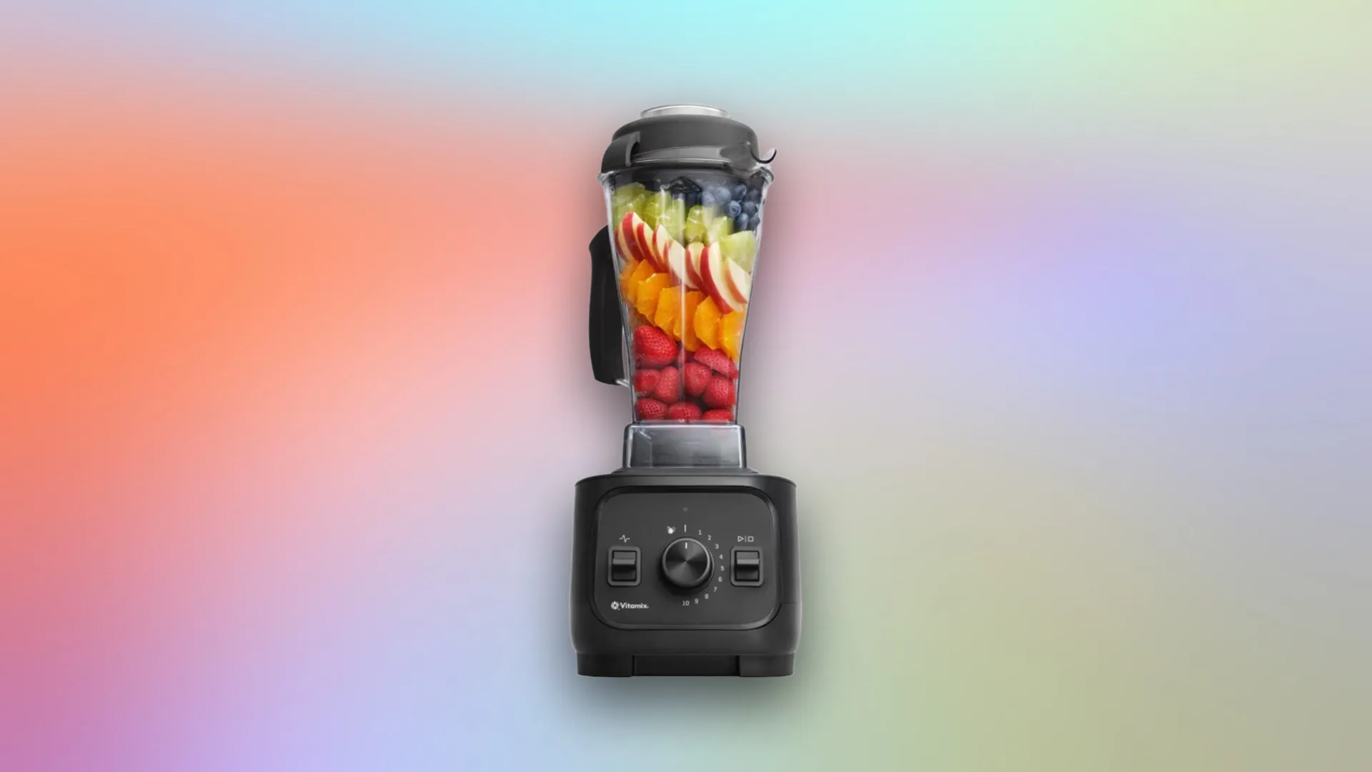 Прежде чем тратить 500 долларов на блендер Vitamix, рассмотрите эту более дешевую модель. Она работает так же хорошо. 7 Блендер Vitamix на красочном градиентном фоне.