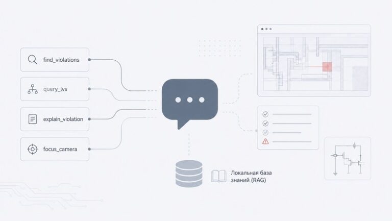 AI‑ассистент в десктопном EDA: tool‑calling, детерминированный роутер и локальный RAG на BGE‑M3