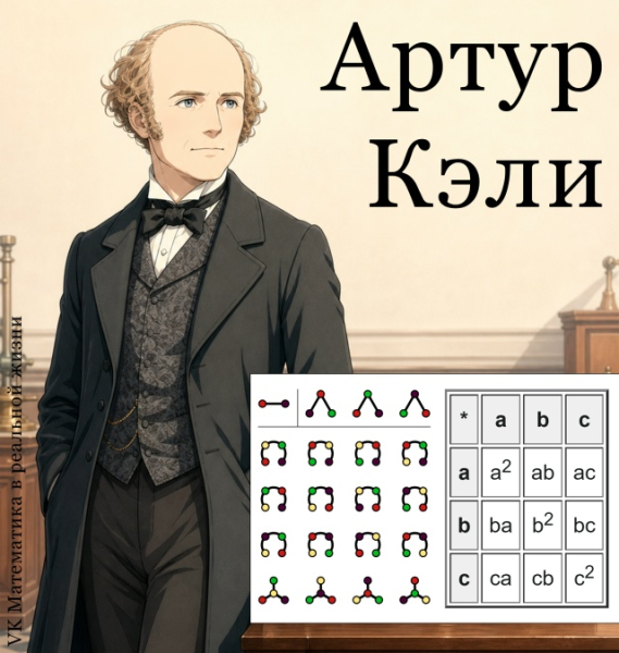 Сегодня день рождения Артура Кэли (16 августа 1821 г.) — одного из тех редких математиков, чьё имя вписано сразу в несколько фундаментальных разделов науки