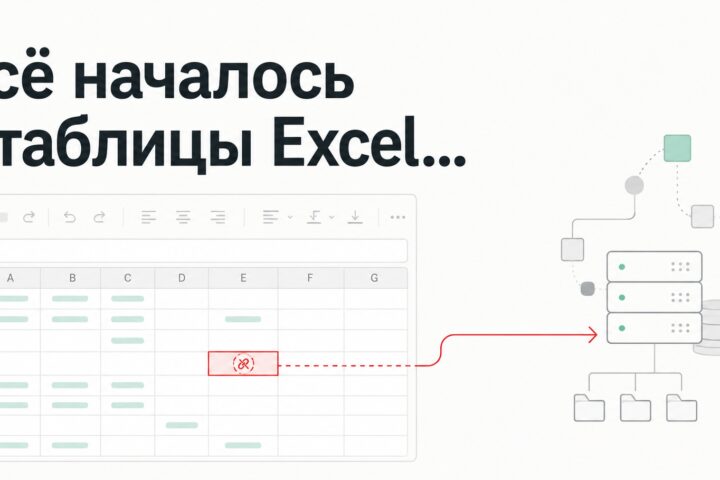 Всё началось с таблицы Excel, которую нельзя было заполнить