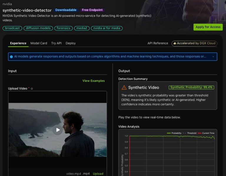NVIDIA выпустила ИИ для поиска дипфейков Компания представила Synthetic Video…