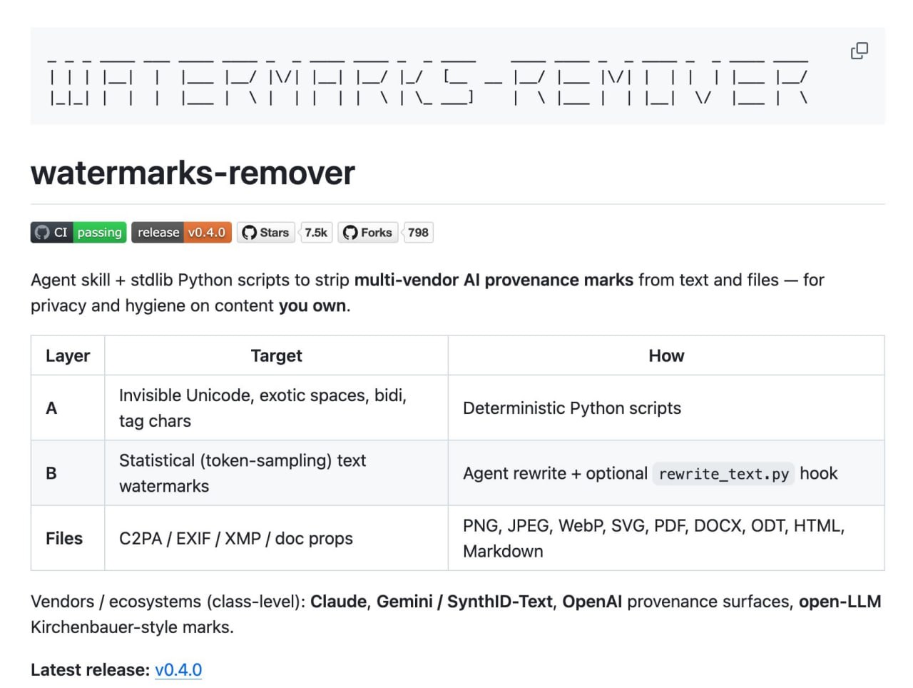 Вычищаем ИИ-метки из контента — вышел Watermarks Remover, скилл для…