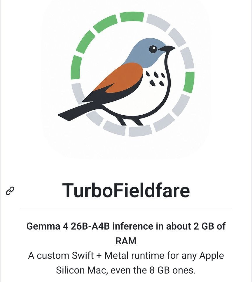 Запускаем мощные нейросети даже на слабых MacBook Утилита TurboFieldfare позволяет…